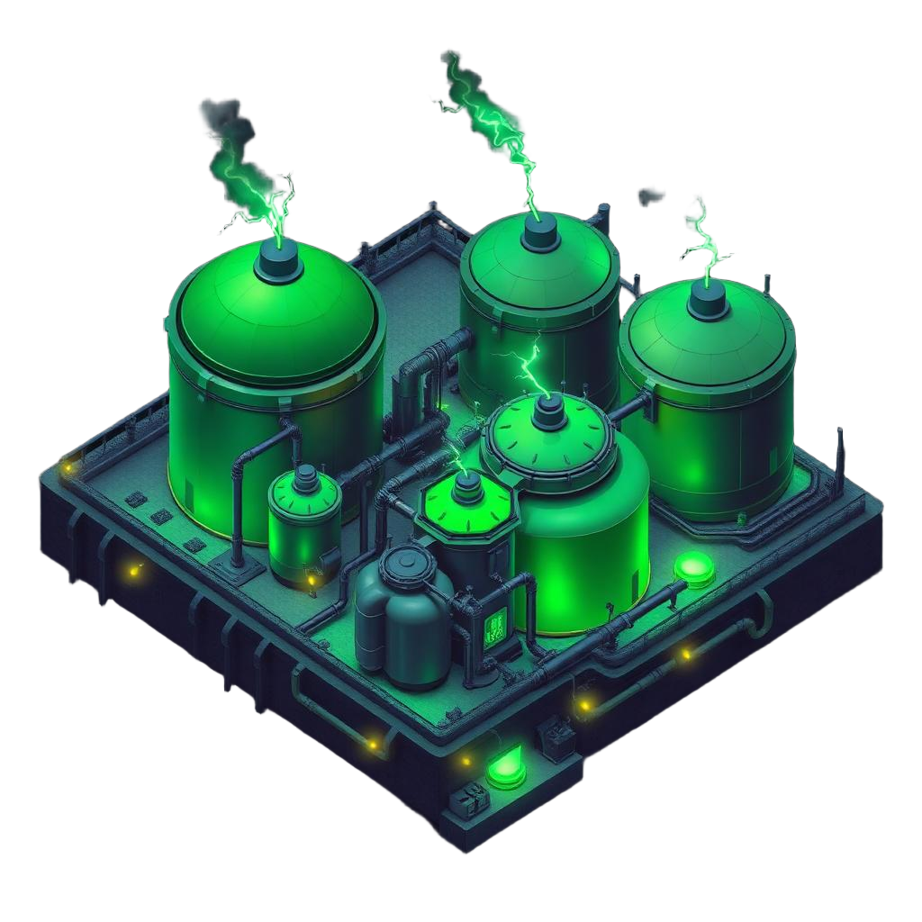 Diagrama isométrico da planta de bioenergia